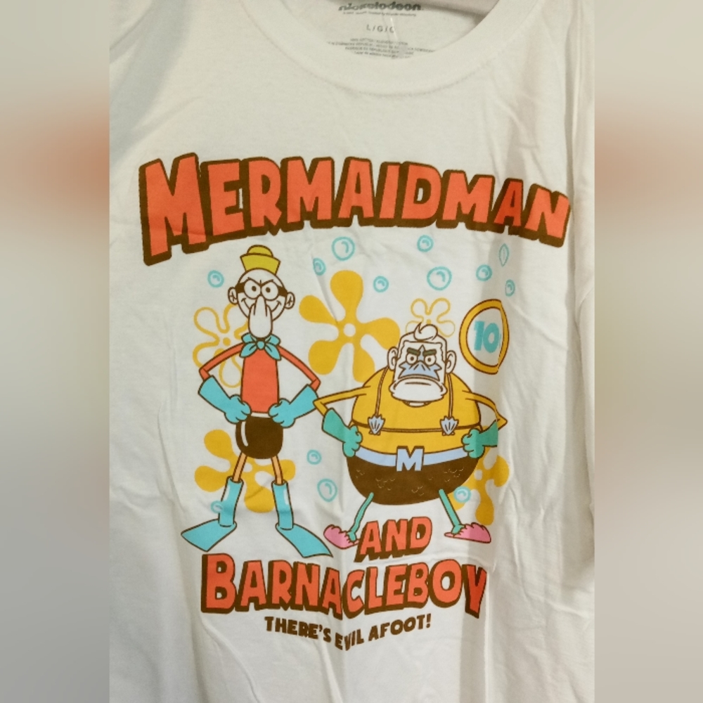 Nickelodeon Vintage Mermaidman Graphic T-shirt New